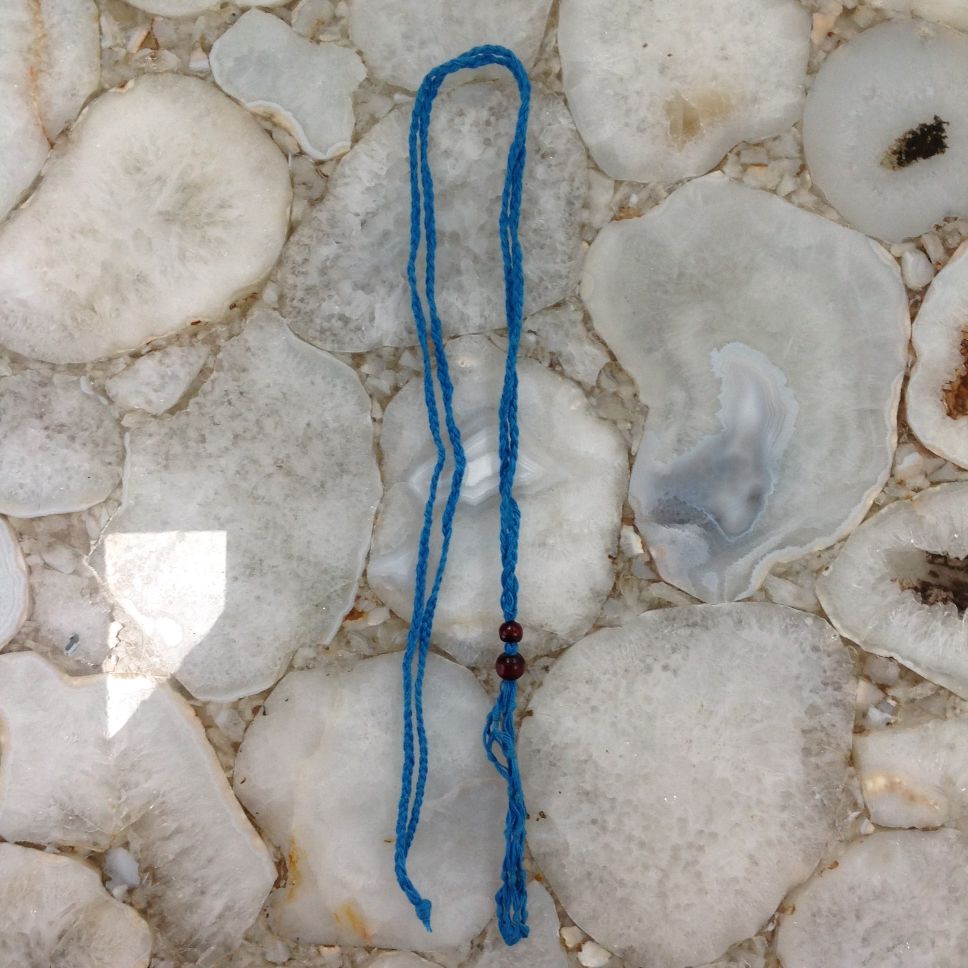 Net Cage Necklace - AQUA BLUE Net Cage Necklace - AQUA BLUE